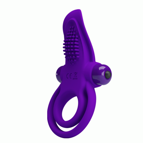 Кільце ерекційне з вібро-стимулятором клітора Pretty Love Vibrant penis ring BI-210203-1 - 6
