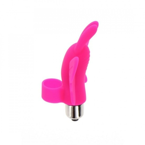 Вібратор метелик на палець для стимуляції клітора рожевий Toy Joy Tickle Pleaser - 2