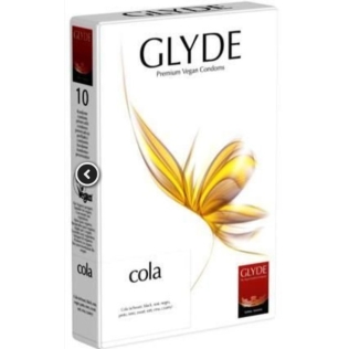 Презервативы Австралийские Glyde Ultra Cola 10 штук черные со вкусом колы