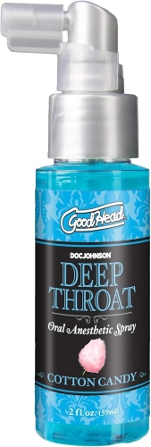 Спрей для глубокого минета вкус сладкой ваты Doc Johnson GoodHead DeepThroat Spray 59 мл - 1