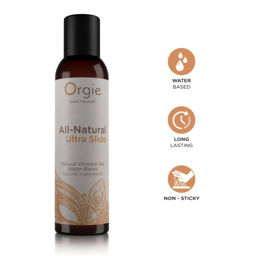 Лубрикант ультраскользящий на водной основе Orgie All Natural Ultra slide 150 мл - 3