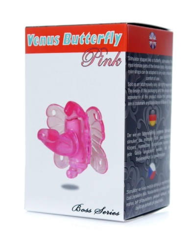 Вібро-стимулятор метелик для клітора рожева Venus Butterfly - 1