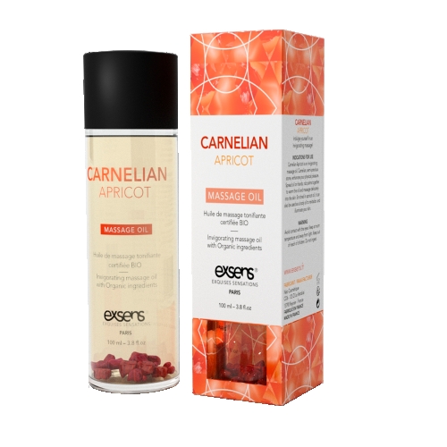 Масажне масло бадьорить з сердоліком EXSENS Carnelian Apricot 100мл - 1