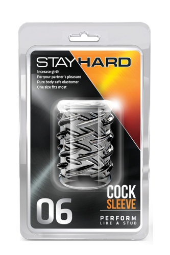 Насадка на член прозрачного цвета 06 Blush COCK SLEEVE - 2
