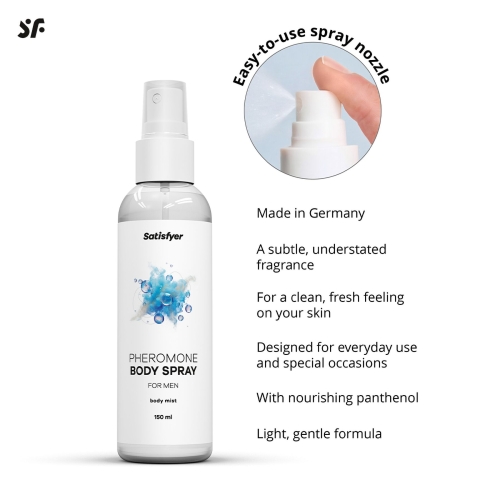 Спрей для тела с феромонами мужской Satisfyer Pheromones Body Spray For Men 150 мл - 3