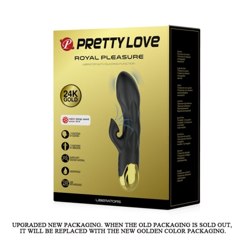 Вібратор вагінальний з вакуумною стимуляцією клітора чорний Pretty Love Liberators - 9