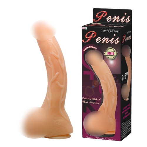 Фалоімітатор реалістичний на присоску з вигином Lybaile Penis - 1