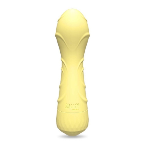 Вібратор кліторальний жовтий Drywell Barbie - 1