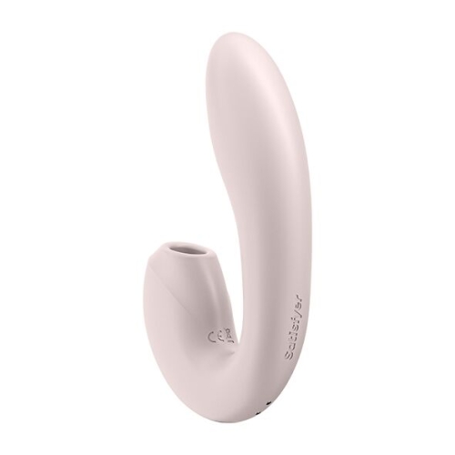 Вакуумний вібростимулятор для клітора і зони G силіконовий рожевий Satisfyer Sunray - 3