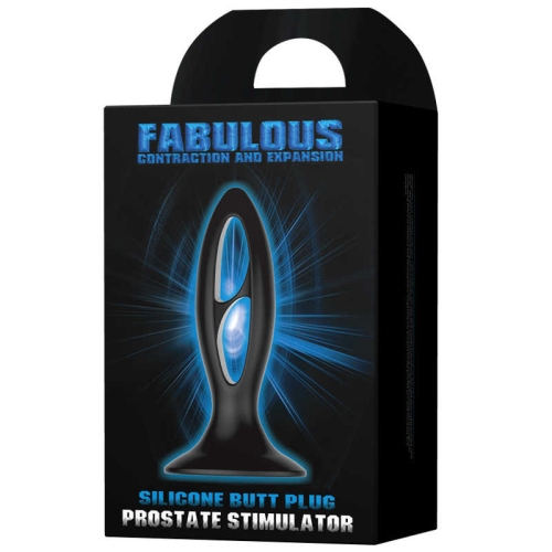 Анальна пробка з чорною присоскою Baile Fabulous Silicone - 7
