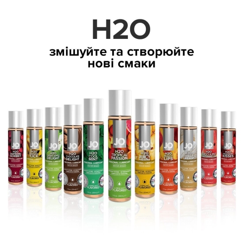 Лубрикант съедобный для орального секса вкус тропической страсти System JO H2O 30 мл - 5