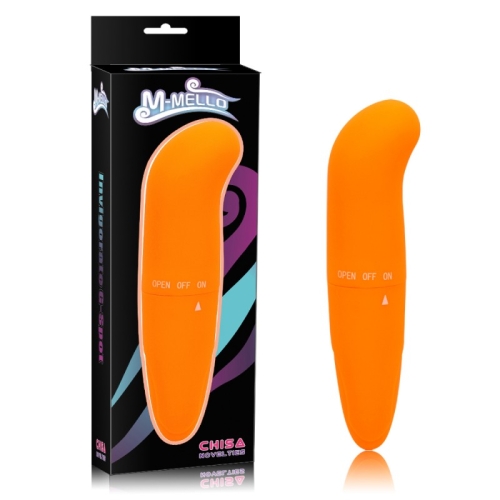 Вибратор точки G оранжевого цвета Chisa Mello G Spot - 1