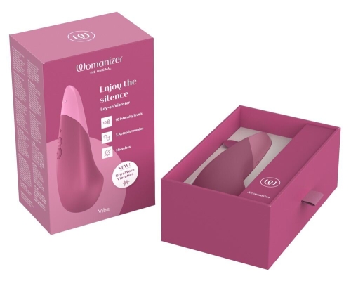 Вібратор для клітора рожевого кольору Womanizer Vibe - 8