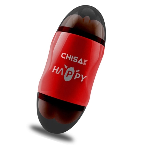 Мастурбатор в красной колбе вагина и анус телесного цвета Chisa Happy Cup - 2