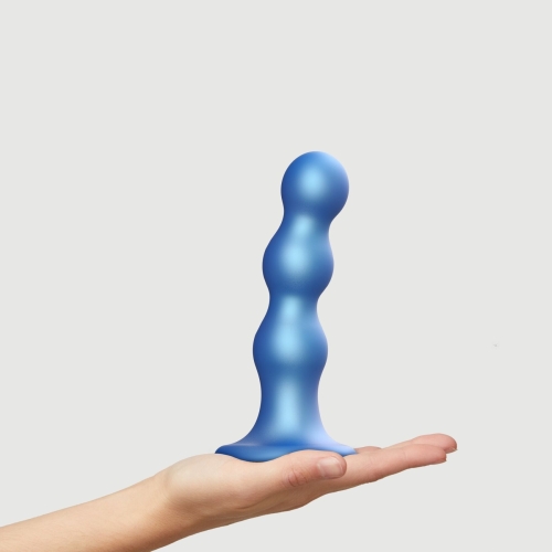 Насадка для страпона силиконовая синяя Strap On Me Dildo размер L - 2