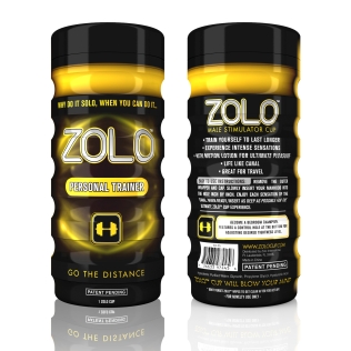Мастурбатор для мужчин золотистого цвета Zolo Personal Trainer Cup