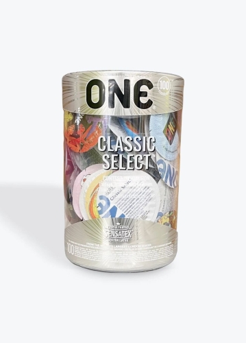 Банка презервативов ONE Classic Select Contest Collection 100 штук - 1