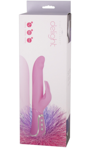 Силиконовый вибратор кролик розового цвета Vibe Therapy Delight - 1