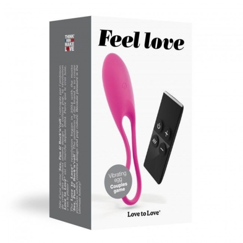 Виброяйцо розовое силиконовое Love To Love FEEL LOVE - 3