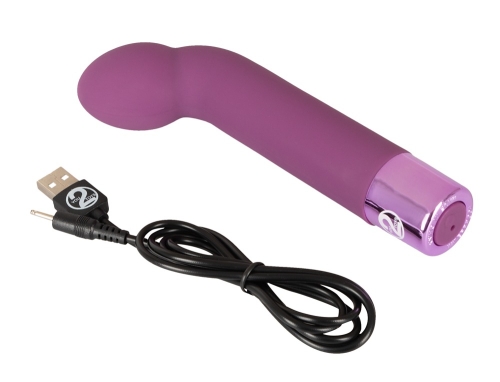 Вигнутий вібратор для точки G фіолетового кольору Elegant Series G Spot Vibe - 6