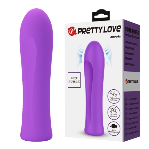 Міні-вібратор для клітора фіолетовий Lybaile PRETTY LOVE Alfreda 12 режимів - 1