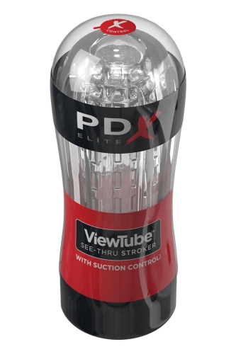 Мастурбатор для мужчин прозрачный Pipedream PDX Elite Viewtube See-Thru Stroker - 3