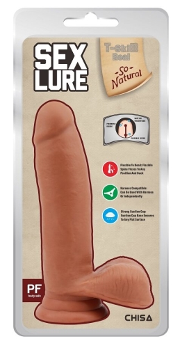 Фаллоимитатор реалистичный на присоске беженый с монкой CHISA Sex Lure - 7