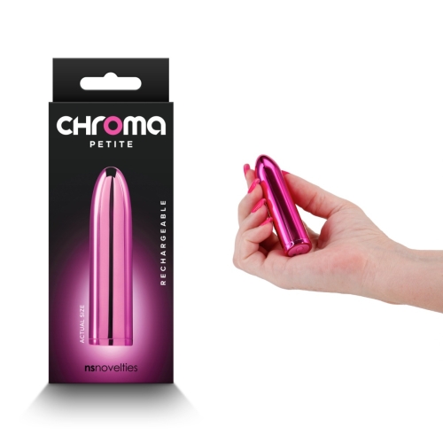 Вибропуля для стимуляции клитора розового цвета NS Novelties Chroma Petite - 1