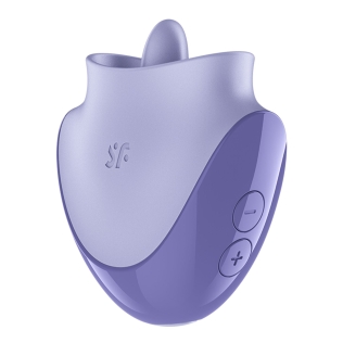 Кліторальний вібратор із рухомим язичком бузковий Satisfyer Tongue Dancer