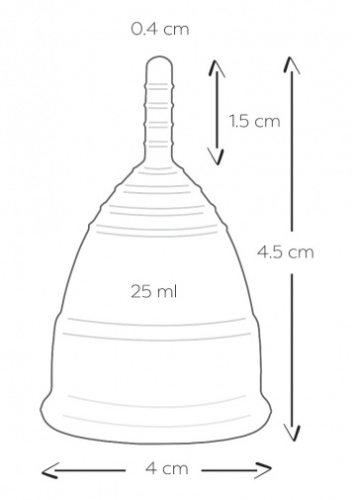 Менструальні чаші рожевого кольору Mae B Menstrual Cups розмір S - 7