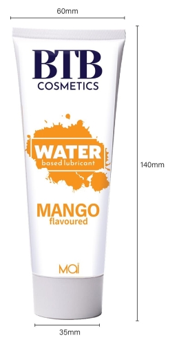 Лубрикант на водной основе с ароматом манго Mai BTB 100 мл - 3