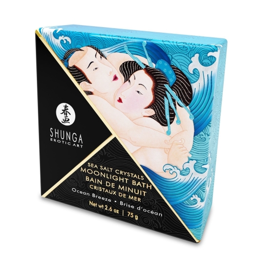 Лікувальна сіль для ванни з ароматом океанського бризу Shunga Moonlight Bath-Ocean Breeze (75 гр) Шунга - 1