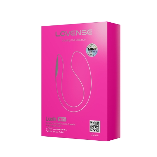 Міні смарт віброяйце вагінальне рожевого кольору Lovense Lush Mini зменшена версія Lush 4 - 7