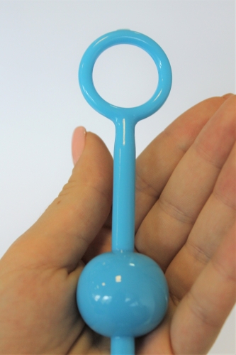 Анальная цепочка силиконовая ANAL STIMULATOR MINI синяя L 23 см D 3/2/1,5 см - 4