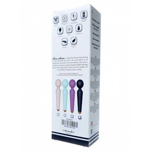 Вибромассажер Ванд в форме микрофона телесного цвета Boss series Rechargeable Power Wand - 6
