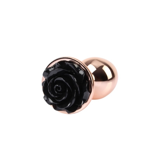 Анальна пробка зі стразиком у вигляді трояндочки Evil Rose Anal Plug Smal - 3
