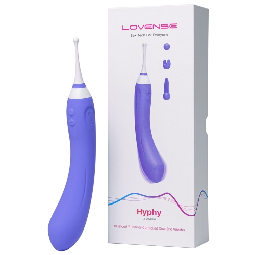 Смарт вибратор вагинальный голубой Lovense Hyphy - 2