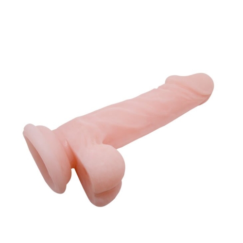 Фалоімітатор 13 см/3,7 см реалістичний на присоску SUPER Dildo 6.4 тілесного кольору - 4