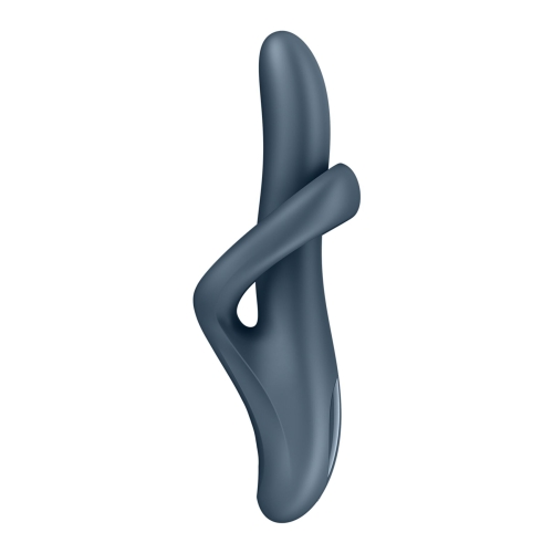 Вибратор вагинально клиторальный с ротацией и подогревом серого цвета Satisfyer Heat Flex 4 - 2