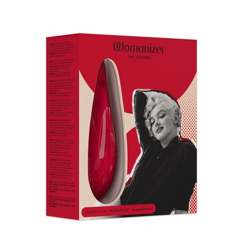 Вакуумний кліторальний стимулятор червоного кольору Womanizer Marilyn Monroe - 22