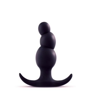 Анальний плаг з якорем чорний ANAL ADVENTURES PLATINUM STACKED PLUG