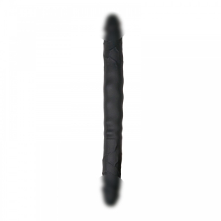 Фаллоимитатор двухсторонний черный EasyToys Silicone double end dildo