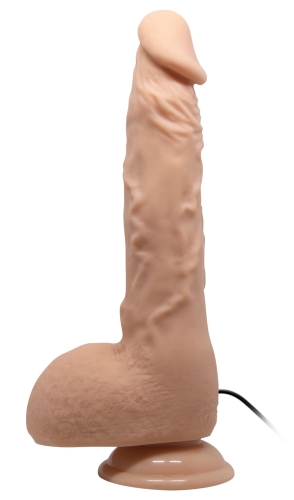 Вібратор реалістичний на присосці тілесного кольору з пультом ДК Lybaile Sextoy top penis довжина 250 мм - 2
