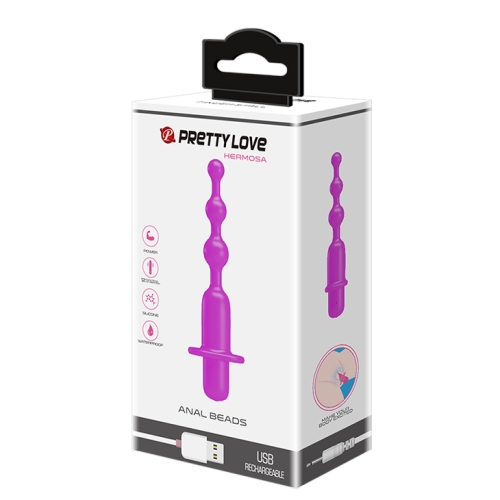 Анальна вібро-ялинка фіолетова LYBAILE Pretty Love Hermosa - 3