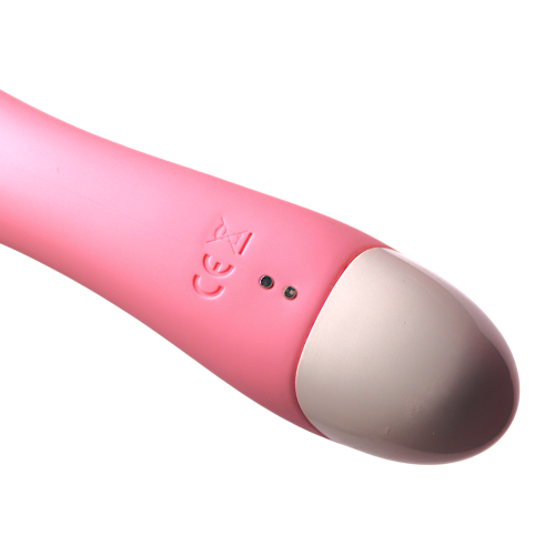 Вібратор кролик вагінальний та з відростком для клітора рожевий Blue massager - 4