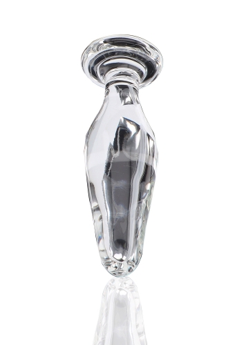 Пробка анальна зі скла прозора ToyJoy Glass Worxx Star Sparkler - 1