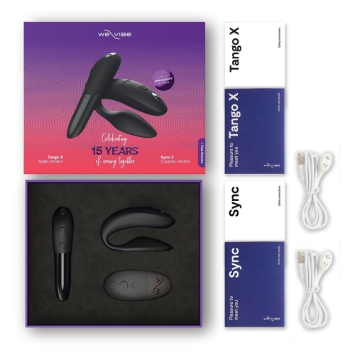 Подарунковий набір секс іграшок чорного кольору We-Vibe 15 Year Anniversary Collection - 5