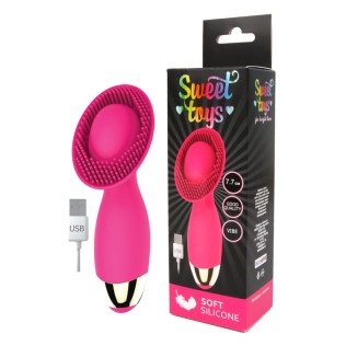 Вібратор для клітора Sweet Toys L 77 мм d 45 мм колір яскраво-рожевий