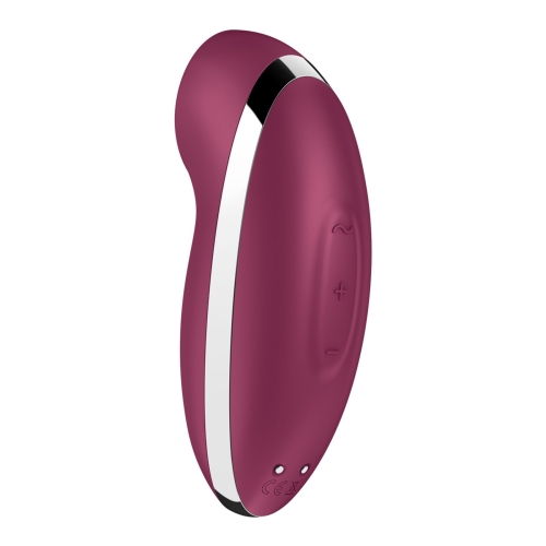 Вібратор Пульсатор для стимуляції клітора червоного кольору Satisfyer Tap &amp;amp; Climax 2 - 5