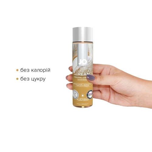 Лубрикант съедобный для оральных ласк вкус ванили System JO H2O 120 мл - 2